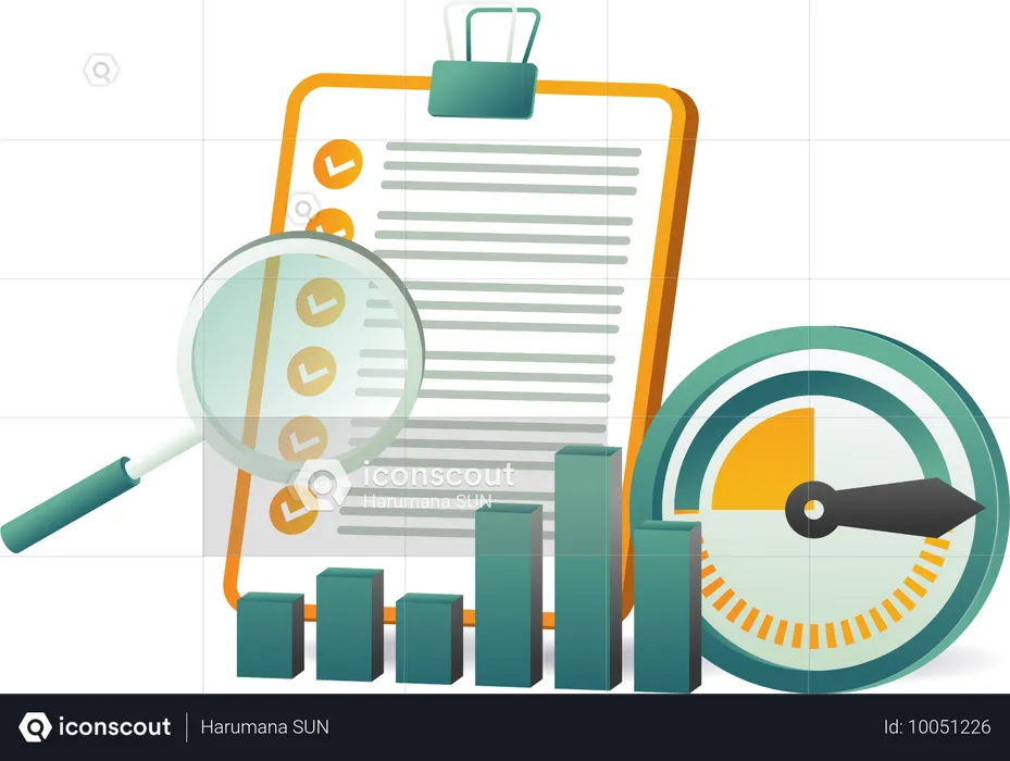 Lista de verificação de negócios  Ilustração