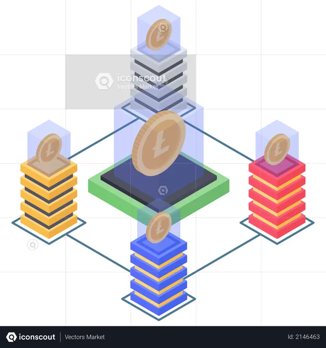 Litecoin database connectivity  Illustration