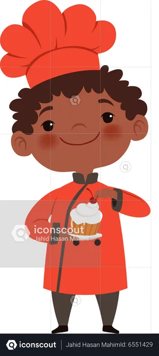 Little boy chef  Illustration