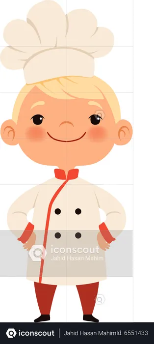 Little boy chef  Illustration