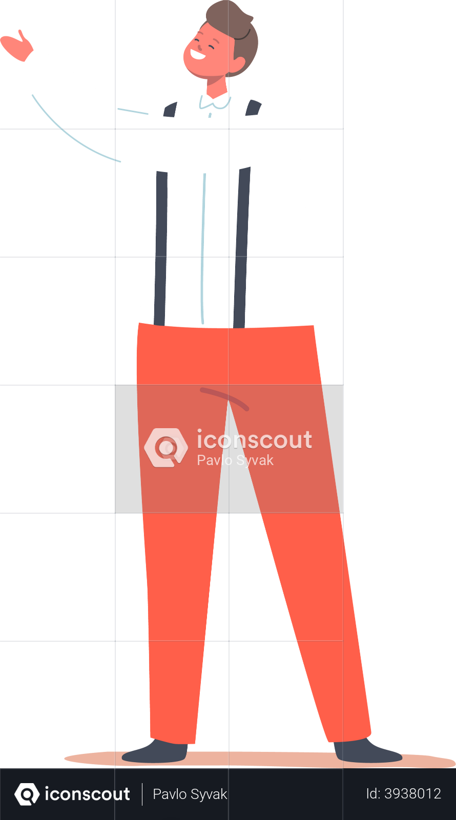 Jeans, trousers pants. Fashion Illustration. CAD. Technical Drawing.  Specification Drawing - Stock Image - Everypixel