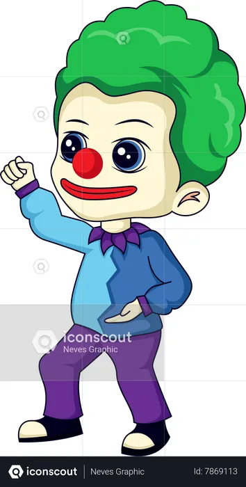 Little Circus Joker  Illustration