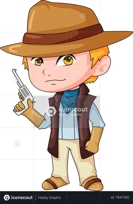 Little Cowboy  Illustration