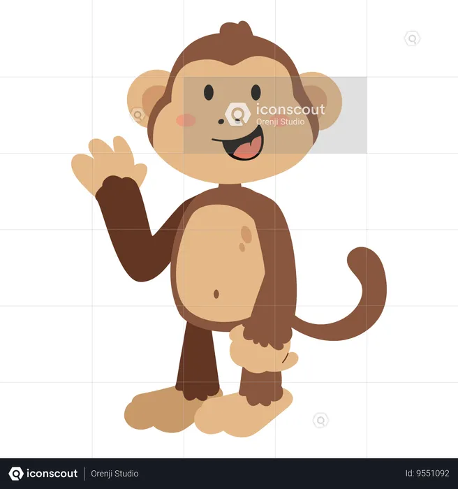 Little Monkey  Illustration