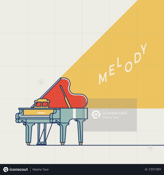Live Melody music  Illustration