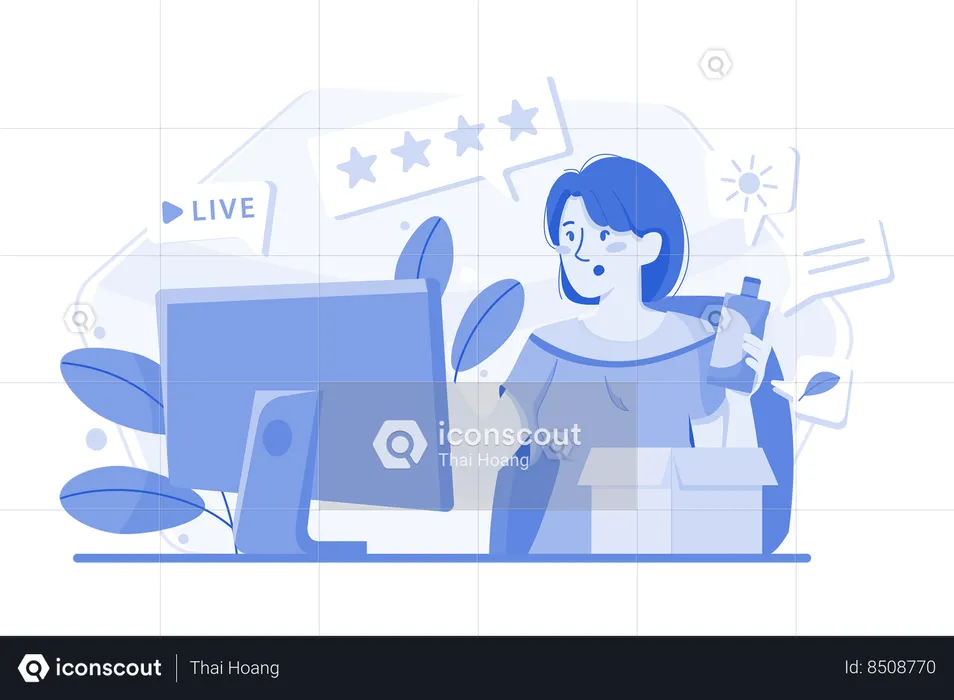Live Product Review  Illustration