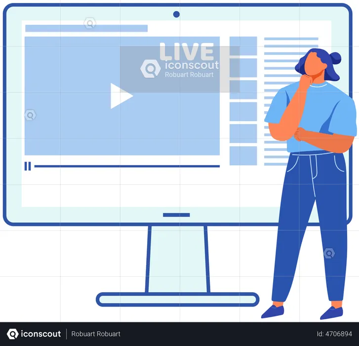 Live Streaming Platform  Illustration