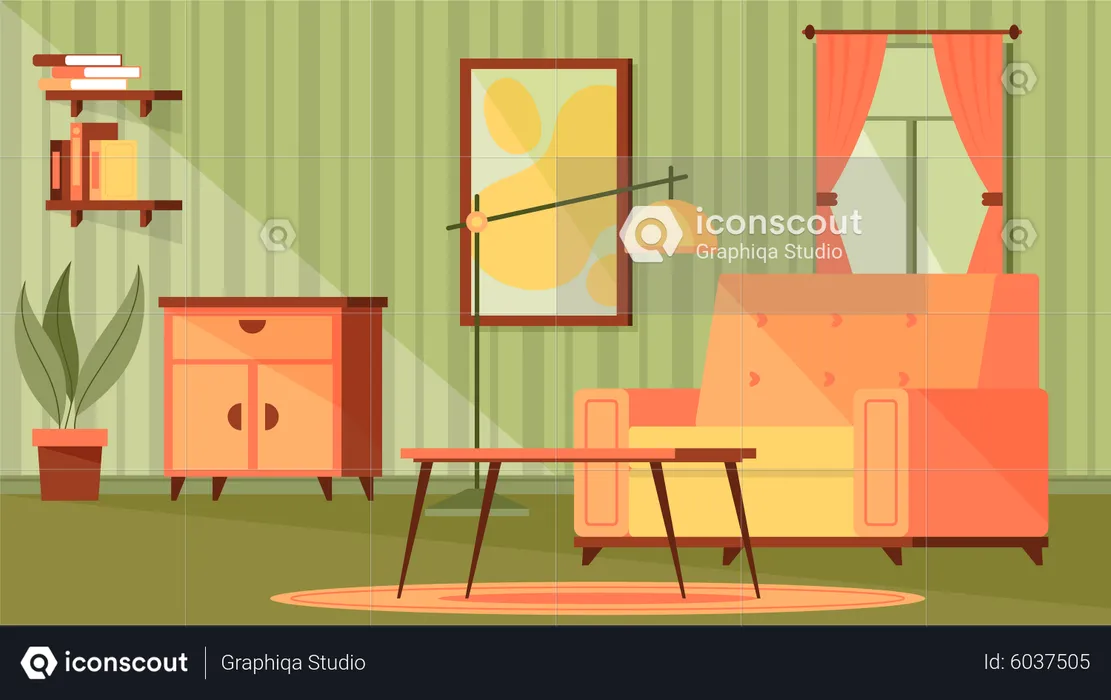 Living Room  Illustration