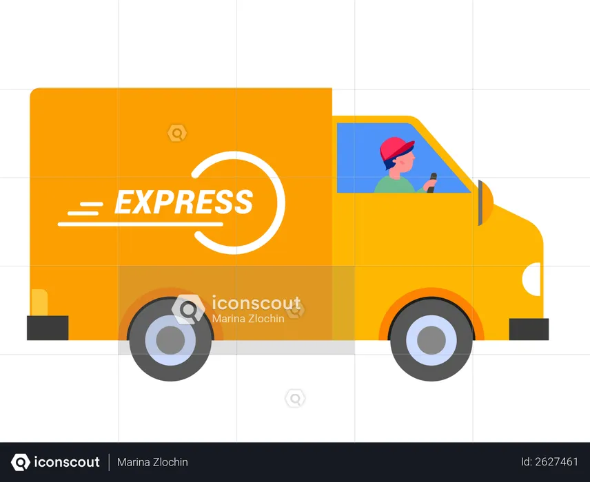 Livraison express  Illustration