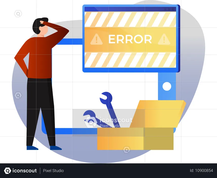 Loading Error  Illustration