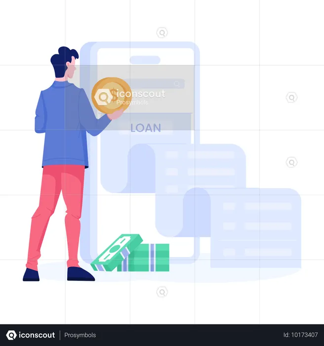 Loan app  Illustration