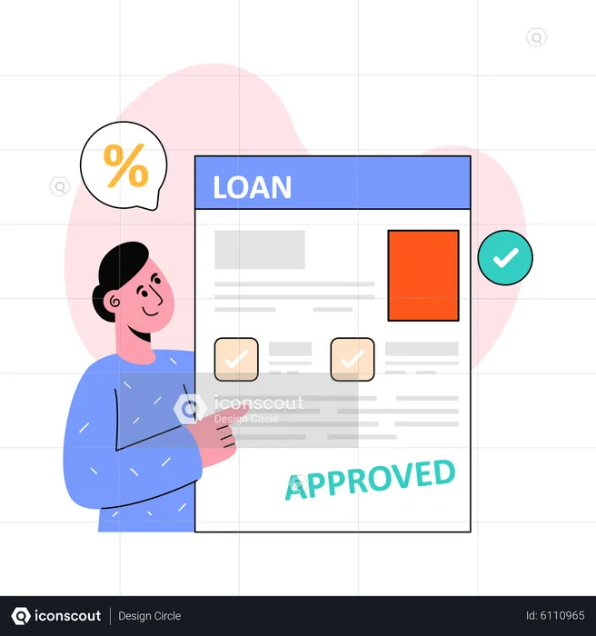 Loan Approved  Illustration