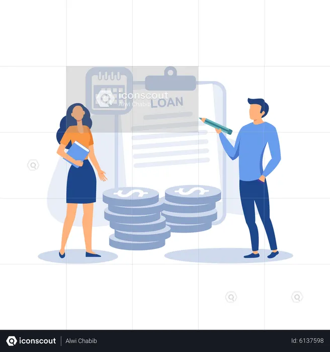 Loan disbursement  Illustration