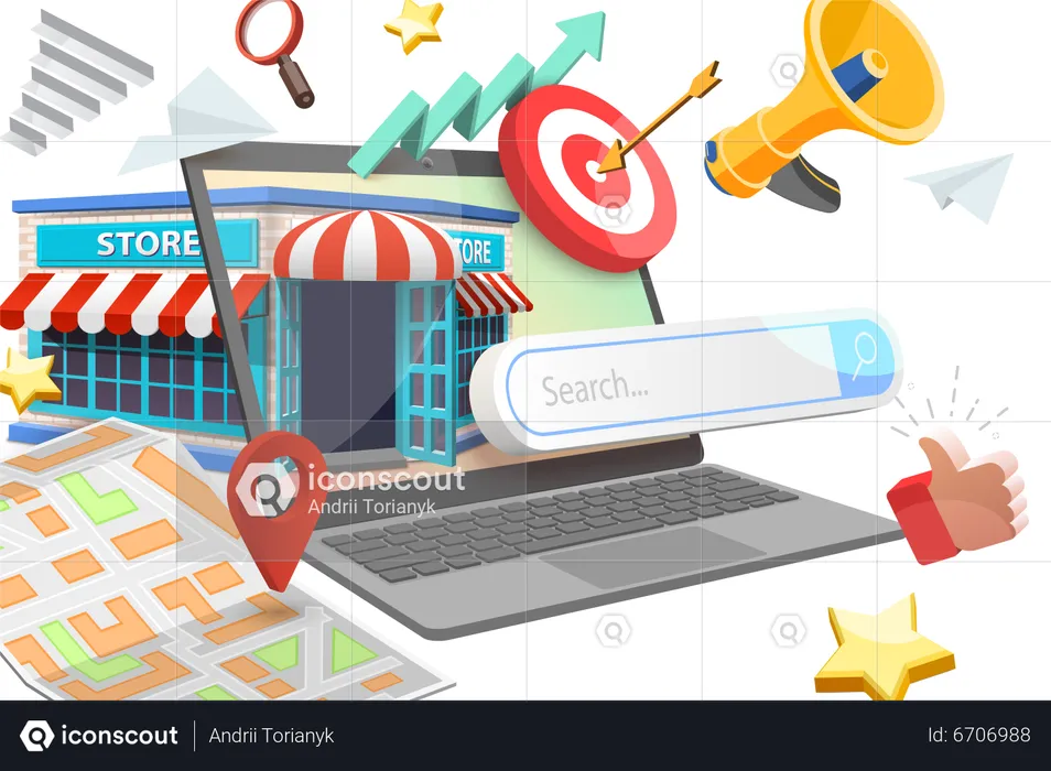 Local SEO  Illustration