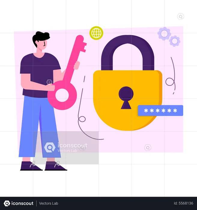 Lock Access  Illustration