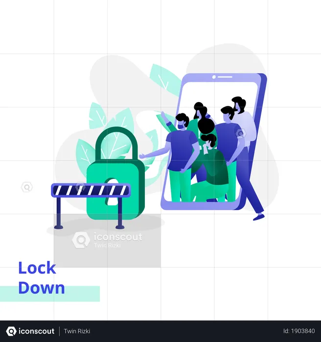 Lockdown Place  Illustration
