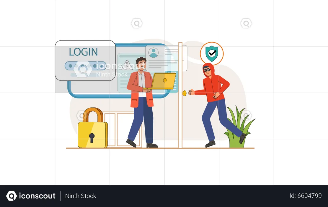 Login password  Illustration