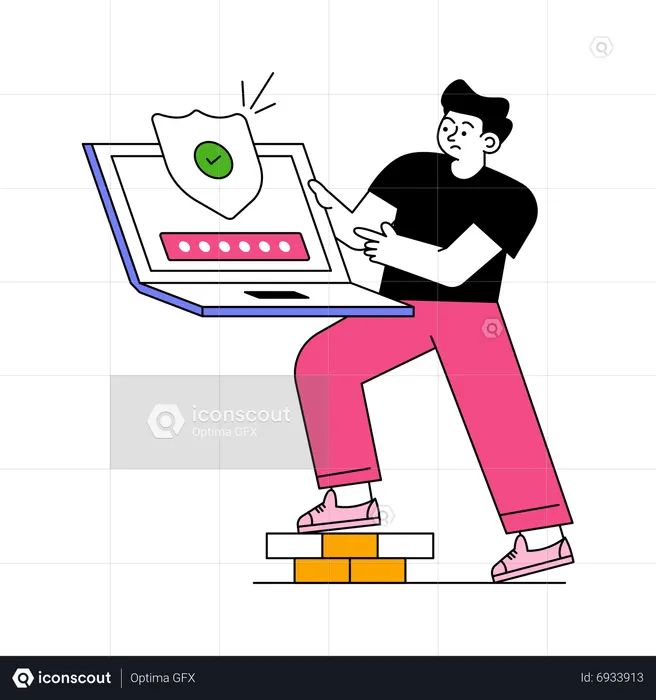 Login Security  Illustration