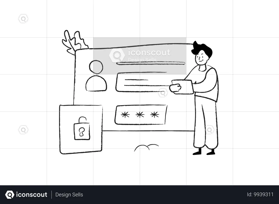 Login security  Illustration