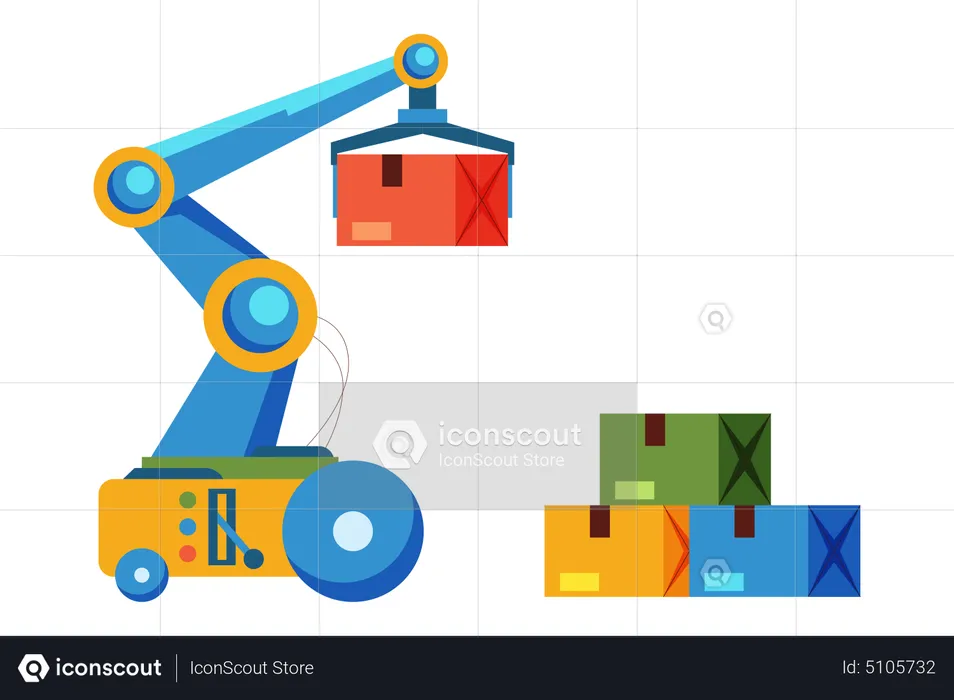 Logistic Bot  Illustration