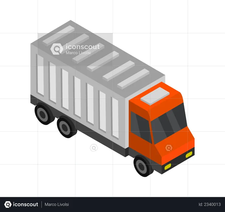 Logistic Truck  Illustration