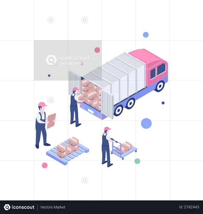 Logistic workers  Illustration