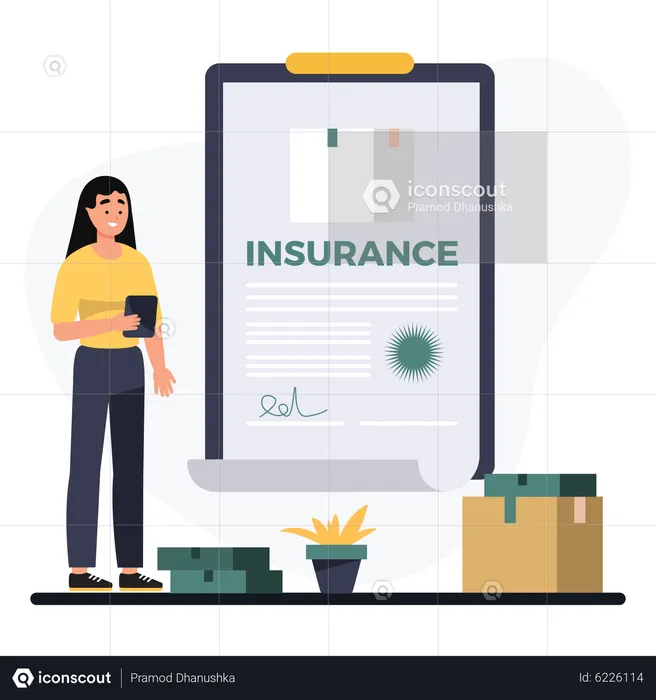 Logistics Insurance  Illustration