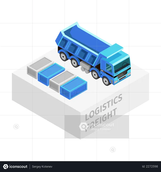 Logistics truck  Illustration