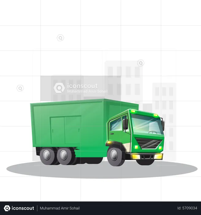 Logistics Truck  Illustration