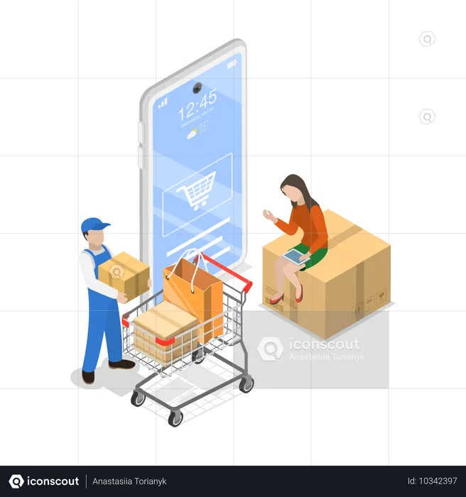 Logistique mondiale  Illustration