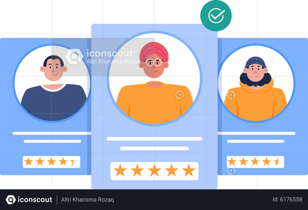 Looking employee candidate  Illustration