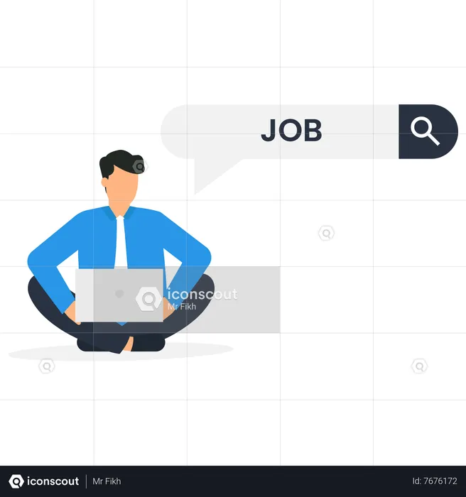 Looking for a new job  Illustration