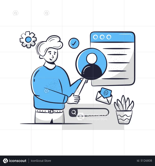 Looking For Employees  Illustration