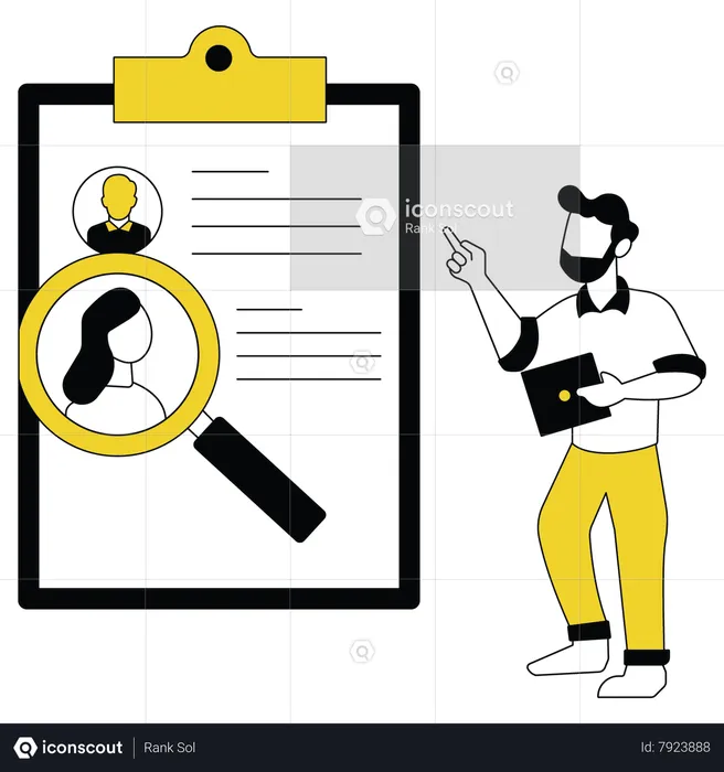 Looking For Employees  Illustration