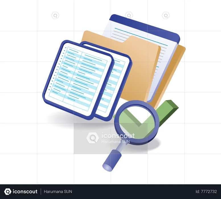 Looking for the correct data information  Illustration