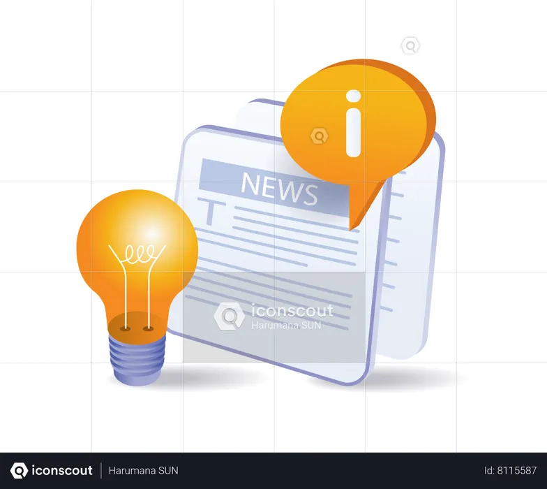 Looking for the latest information ideas  Illustration