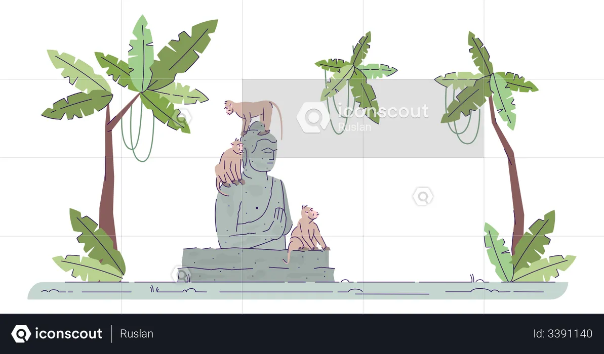 Lord Buddha  Illustration
