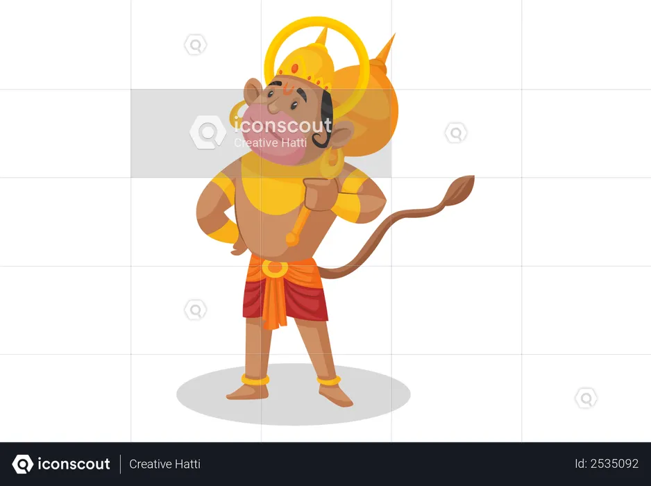 Lord Hanuman  Illustration