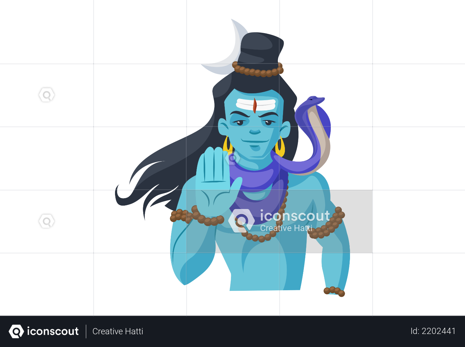 premium lord shiva illustration download in png vector format