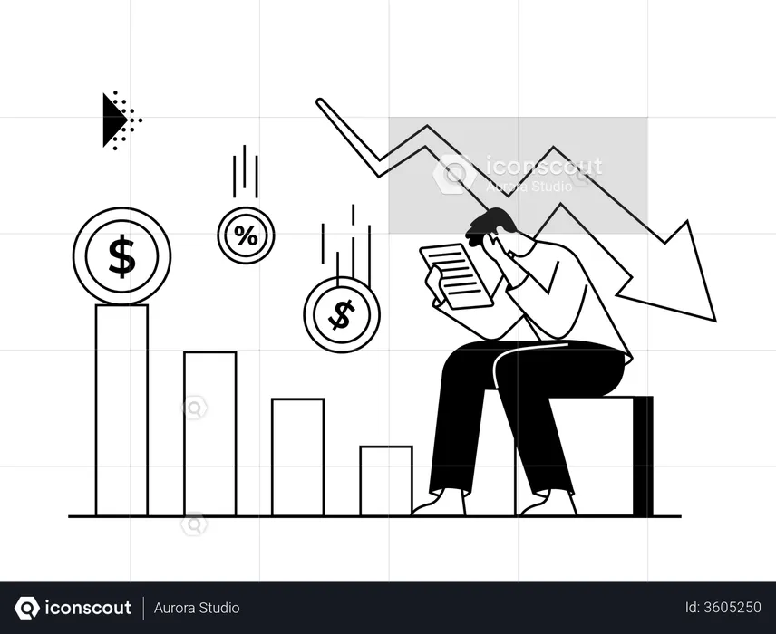 Loss in Market  Illustration