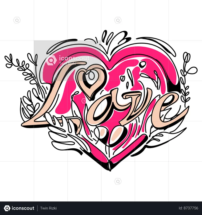 Love Card  Illustration