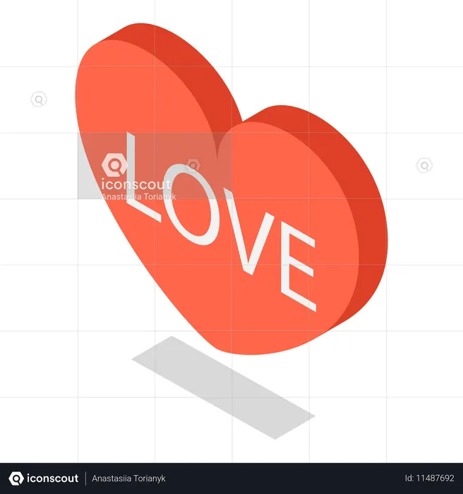 Love heart  Illustration