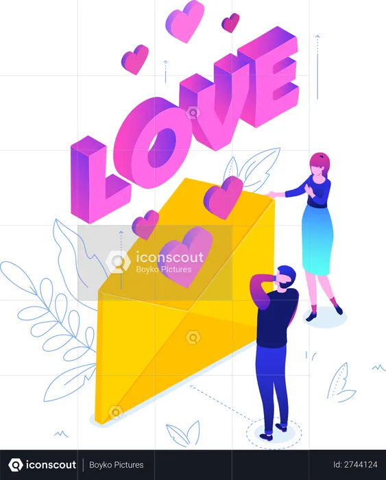 Love letter  Illustration