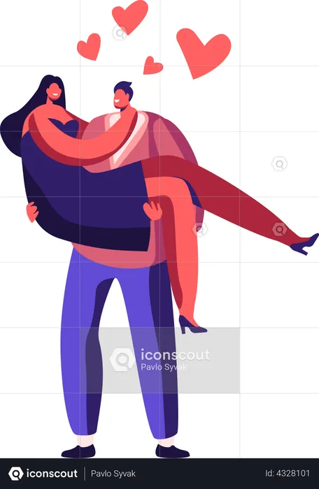 Loving Couple  Illustration