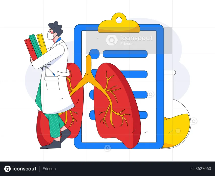 Lungs report  Illustration