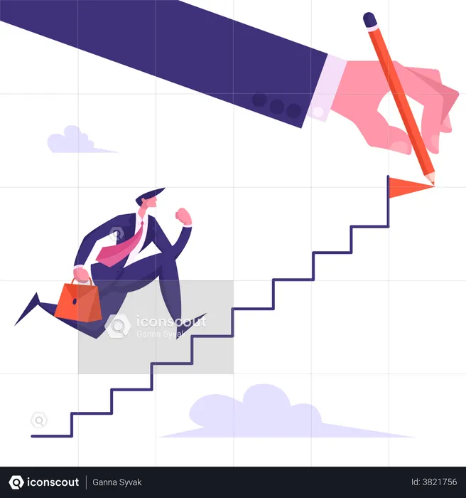 Lutas de sucesso nos negócios  Ilustração