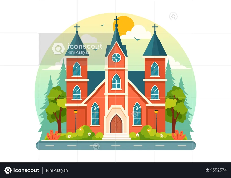 Lutheran Church  Illustration