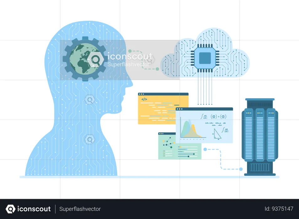 Machine learning  Illustration