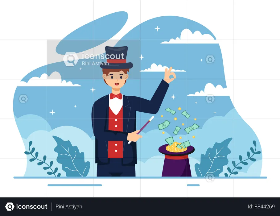 Magic Act  Illustration