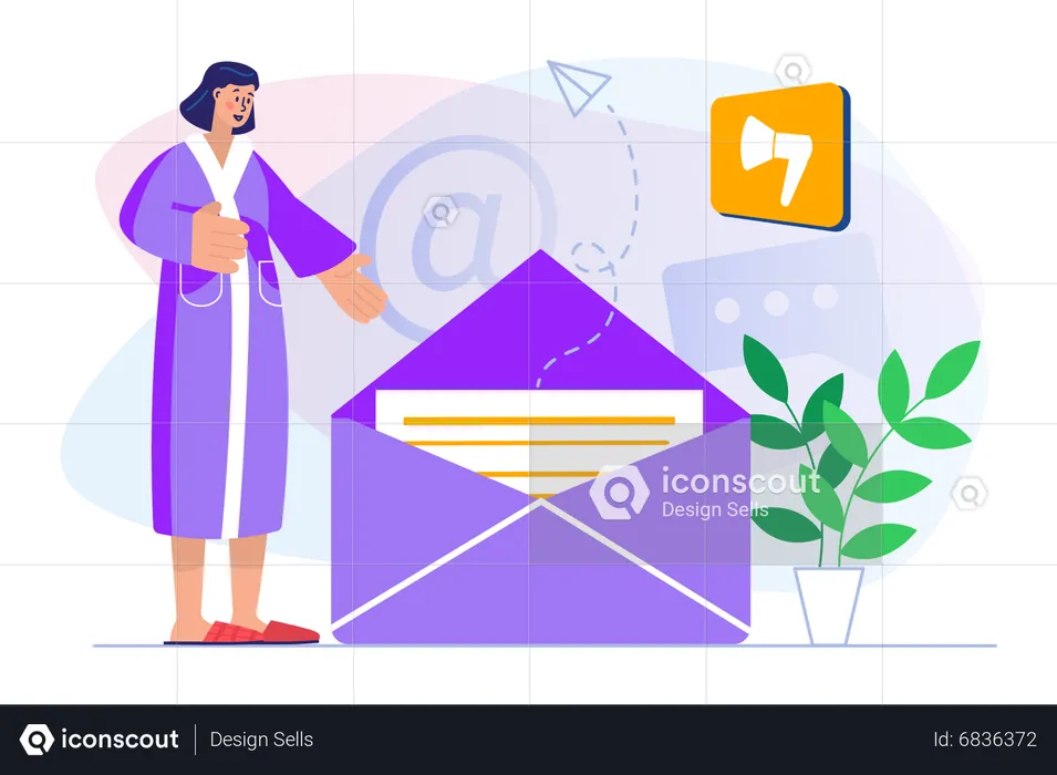 Mail advertising  Illustration